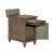 Americana Farmhouse Rectangular Wood 1-Door 1-Drawer Chairside Table w/Charging Station