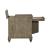 Americana Farmhouse Rectangular Wood 1-Door 1-Drawer Chairside Table w/Charging Station