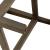 Americana Farmhouse Linen/Wood Console Stool