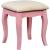 Janelle Wood Storage Vanity Dresser w/4 Drawers, Mirror & Stool