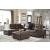 Maderla Faux Leather Oversized Accent Ottoman
