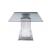 Cyrene Glass/Metal Rectangular Dining Table