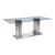 Cyrene Glass/Metal Rectangular Dining Table