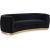 Julian Velvet Sofa with Gold Stainless Steel Base
