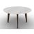 Abrey Wood/Ceramic Round Dining Table