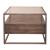 Jamestown Rectangular Glass/Metal/Wood 1-Drawer Cocktail Table