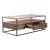 Jamestown Rectangular Glass/Metal/Wood 1-Drawer Cocktail Table