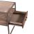 Jamestown Rectangular Glass/Wood/Metal 1-Drawer End Table