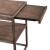 Jamestown Rectangular Metal/Wood Chairside Table w/Tray