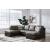 Castille Way U-Shaped Faux Leather 2-Piece Sleeper Sectional with LAF Corner Chaise