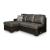 Castille Way U-Shaped Faux Leather 2-Piece Sleeper Sectional with RAF Corner Chaise
