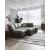 Castille Way U-Shaped Faux Leather 2-Piece Sleeper Sectional with RAF Corner Chaise