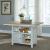 Lindsey Farm Extendable Kitchen Island Set | Weathered White