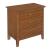 Cherry Park Wood 3-Drawer Nightstand