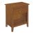 Cherry Park Wood 1-Drawer Open Nightstand w/Tray
