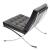 Barca PU Accent Chair, Stainless Steel Frame