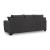 Loreo Modern Sofa | Ebony Fabric Contemporary Design