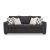 Loreo Modern Sofa | Ebony Fabric Contemporary Design