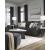 Loreo Modern Sofa | Ebony Fabric Contemporary Design