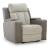 WhipLash Faux Leather Power Recliner w/Adjustable Headrest