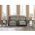 WhipLash Faux Leather Power Reclining Loveseat w/Console & Adjustable Headrests