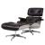 Grayson PU Lounge Chair w/Ottoman