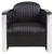 Easton PU Accent Chair, Aluminium Frame