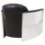 Easton PU Accent Chair, Aluminium Frame