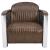 Easton PU Accent Chair, Aluminium Frame