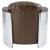 Easton PU Accent Chair, Aluminium Frame