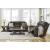 Lavenhorne Faux Leather Reclining Sofa w/Drop Down Table