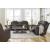 Lavenhorne Faux Leather Reclining Sofa w/Drop Down Table