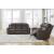 Lavenhorne Faux Leather Reclining Sofa w/Drop Down Table