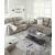Lavenhorne Faux Leather Reclining Sofa w/Drop Down Table