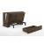 Ranchero Wood Murphy Cabinet Bed w/Mattress