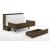 Ranchero Wood Murphy Cabinet Bed w/Mattress
