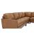 Harper Leather/Split L-Shape Corner Sectional Sofa
