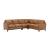 Harper Leather/Split L-Shape Corner Sectional Sofa