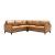 Harper Leather/Split L-Shape Corner Sectional Sofa