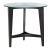 Capri Round Glass/Metal End Table