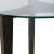 Capri 3-Piece Round Glass & Chrome Cocktail Table Set