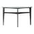 Capri Demilune Glass/Metal Sofa Table