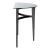 Capri Demilune Glass/Metal Sofa Table