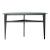 Capri Demilune Glass/Metal Sofa Table