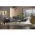 Rotterdam Fabric/Leather L-Shape Sectional Sofa w/ Chaise Lounge