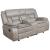 Greer Leatherette Tufted Back Glider Loveseat