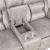 Greer Leatherette Tufted Back Glider Loveseat