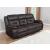Greer Leatherette Tufted Back Motion Sofa