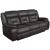 Greer Leatherette Tufted Back Motion Sofa