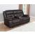Greer Leatherette Tufted Back Glider Loveseat